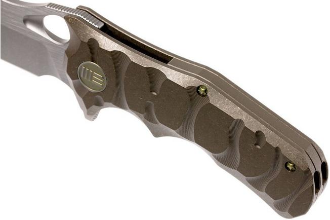 Image for WE Knife 619H pocket knife, stonewash/satin, bronze