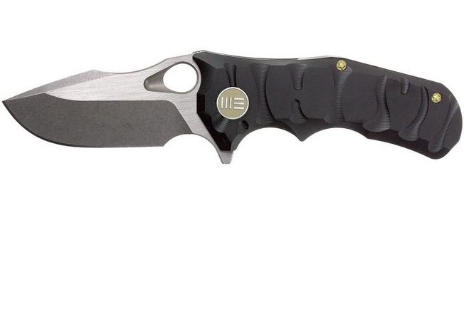 Image for WE Knife 619J pocket knife, stonewash/satin, black