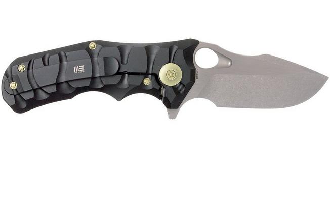 Image for WE Knife 619J pocket knife, stonewash/satin, black