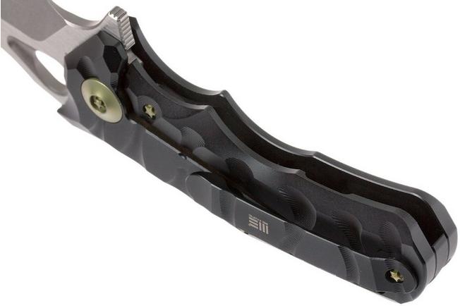 Image for WE Knife 619J pocket knife, stonewash/satin, black