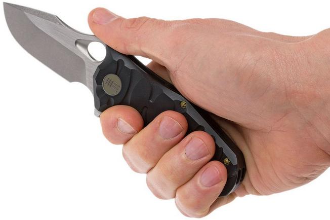 Image for WE Knife 619J pocket knife, stonewash/satin, black