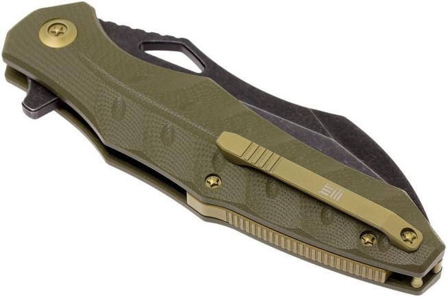 Bild für WE Knife 701A Taschenmesser, Green G10, blackwashed blade