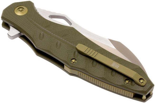 Bild für WE Knife 701B Taschenmesser, Green G10, satin blade