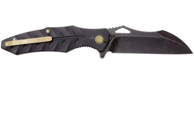 Image for WE Knife 701E pocket knife, Black G10, blackwashed blade
