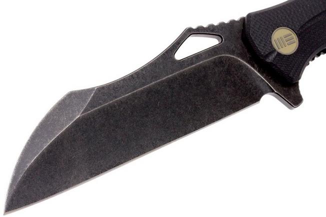 Image for WE Knife 701E pocket knife, Black G10, blackwashed blade