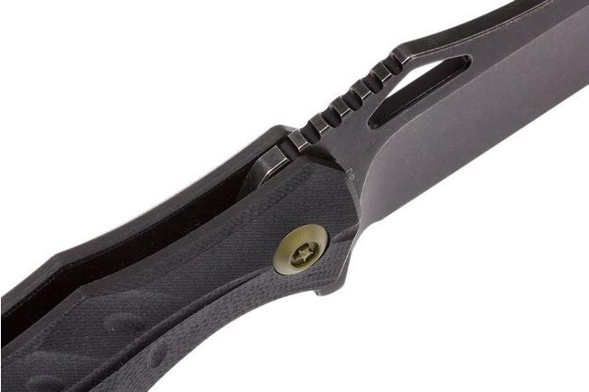 Image for WE Knife 701E pocket knife, Black G10, blackwashed blade