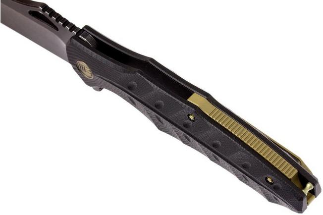 Image for WE Knife 701E pocket knife, Black G10, blackwashed blade