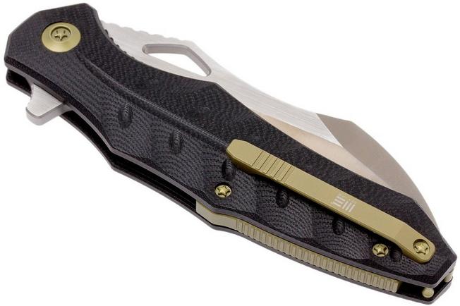 Image for WE Knife 701F pocket knife, Black G10, satin blade