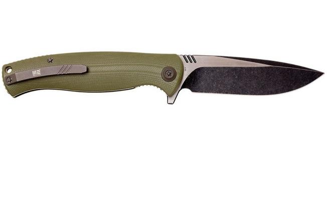 Bild für WE Knife 703A Taschenmesser, Green G10, blackwash/satin blade