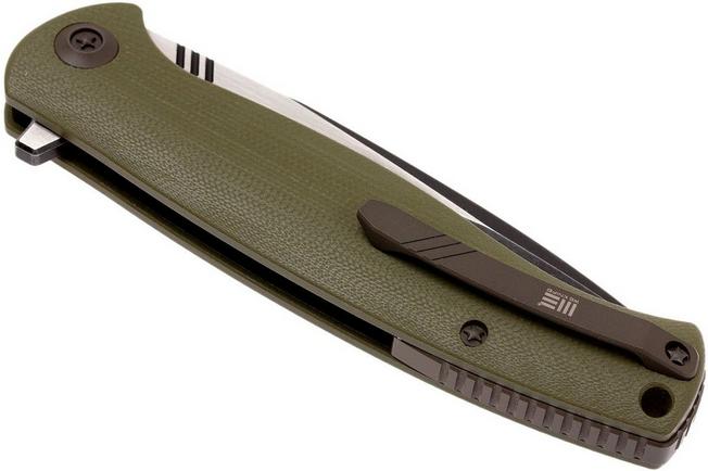 Bild für WE Knife 703A Taschenmesser, Green G10, blackwash/satin blade