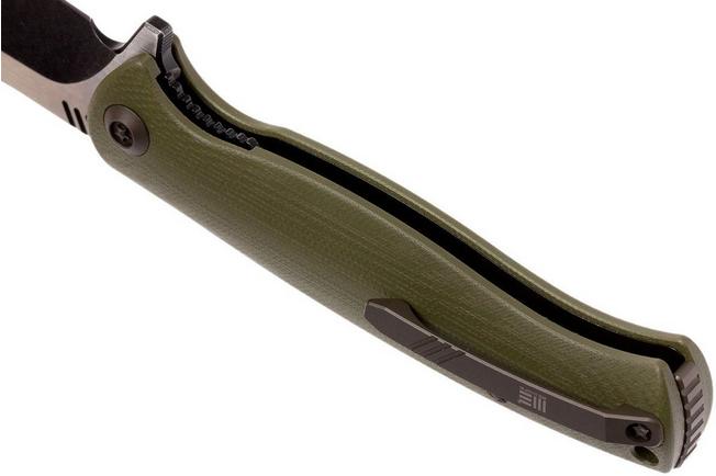 Bild für WE Knife 703A Taschenmesser, Green G10, blackwash/satin blade