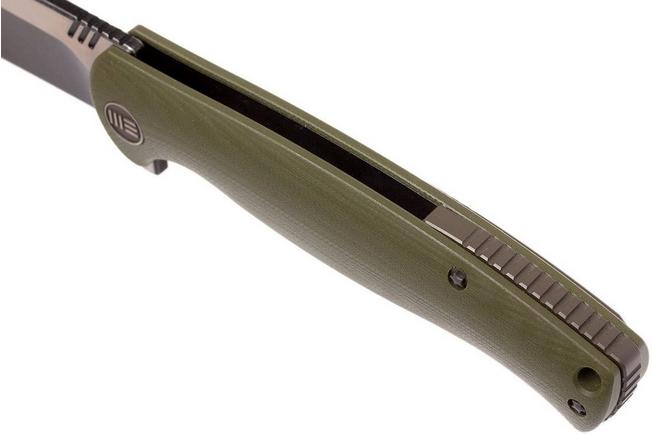 Bild für WE Knife 703A Taschenmesser, Green G10, blackwash/satin blade