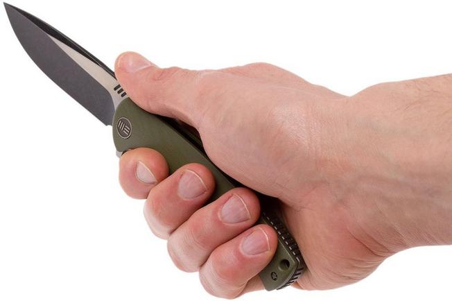 Bild für WE Knife 703A Taschenmesser, Green G10, blackwash/satin blade