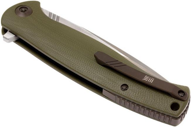 Image for WE Knife 703B pocket knife, Green G10, satin blade