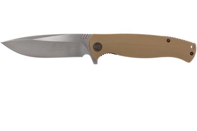 Bild für WE Knife 703D Taschenmesser, Tan G10, satin blade
