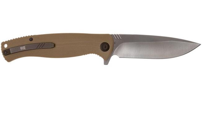 Bild für WE Knife 703D Taschenmesser, Tan G10, satin blade