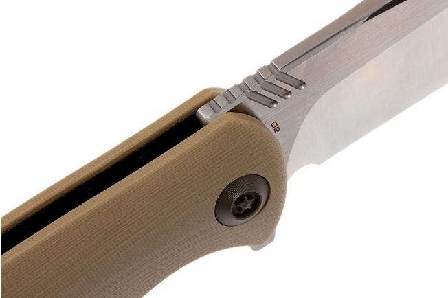 Bild für WE Knife 703D Taschenmesser, Tan G10, satin blade