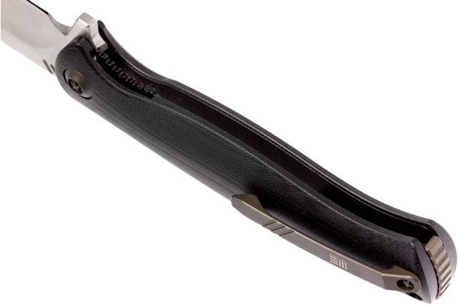 Bild für WE Knife 703F Taschenmesser, Black G10, satin blade