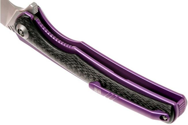 Bild für WE Knife 704CFA Carbonfaser/Purple Ti, M390 Taschenmesser