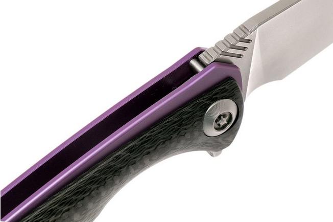 Bild für WE Knife 704CFA Carbonfaser/Purple Ti, M390 Taschenmesser