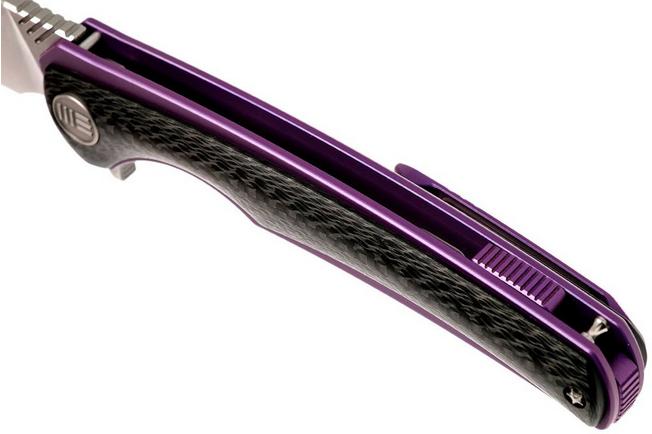 Bild für WE Knife 704CFA Carbonfaser/Purple Ti, M390 Taschenmesser
