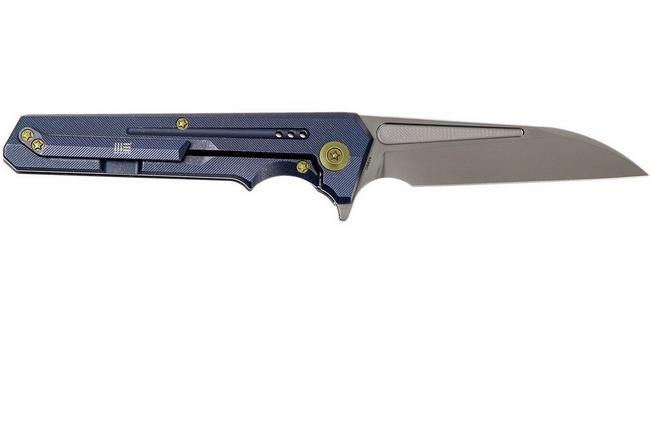 Image for WE Knife 705A pocket knife, blue handle, wharncliffe blade