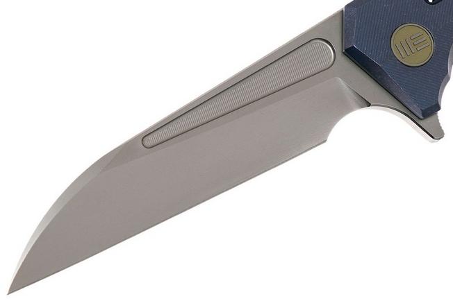 Image for WE Knife 705A pocket knife, blue handle, wharncliffe blade