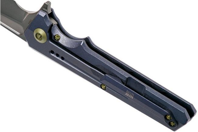 Image for WE Knife 705A pocket knife, blue handle, wharncliffe blade