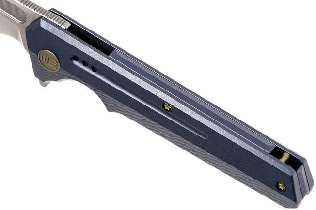 Image for WE Knife 705A pocket knife, blue handle, wharncliffe blade