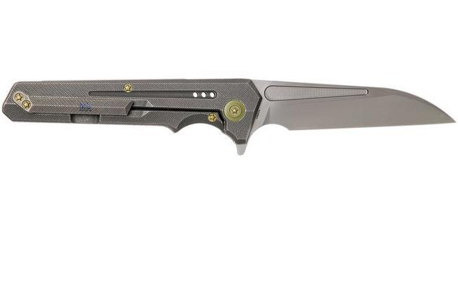 Image for WE Knife 705C pocket knife, gray handle, wharncliffe blade