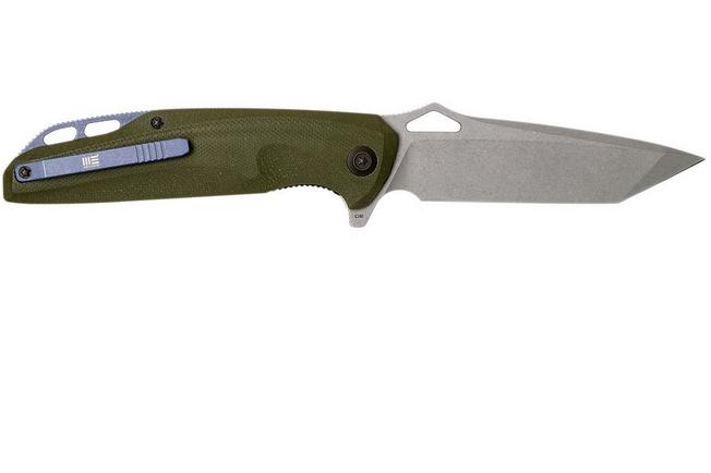 Bild für WE Knife 706B Taschenmesser, Green G10 Handle, Stonewashed Blade