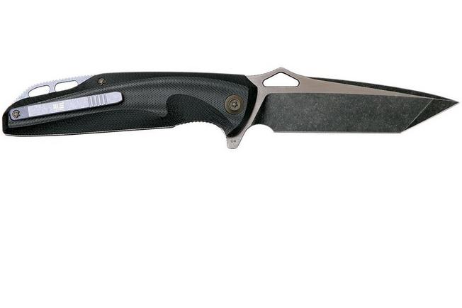 Bild für WE Knife 706E Taschenmesser, Black G10 Handle, Blackwashed two-tone Blade