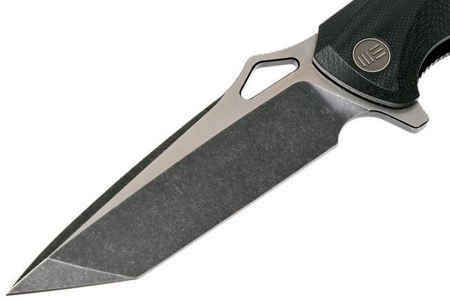 Bild für WE Knife 706E Taschenmesser, Black G10 Handle, Blackwashed two-tone Blade