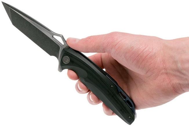 Bild für WE Knife 706E Taschenmesser, Black G10 Handle, Blackwashed two-tone Blade