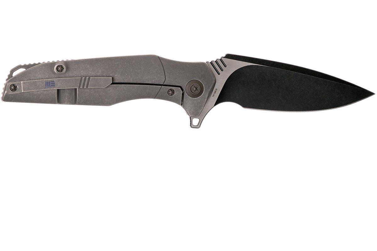 WE Knife 707A Nitida pocket knife, Grey handle, Black blade ...