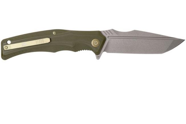 Bild für WE Knife 709B Thraex Taschenmesser, Green G10, Stonewashed blade