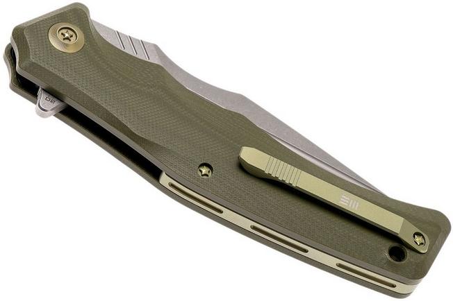Bild für WE Knife 709B Thraex Taschenmesser, Green G10, Stonewashed blade