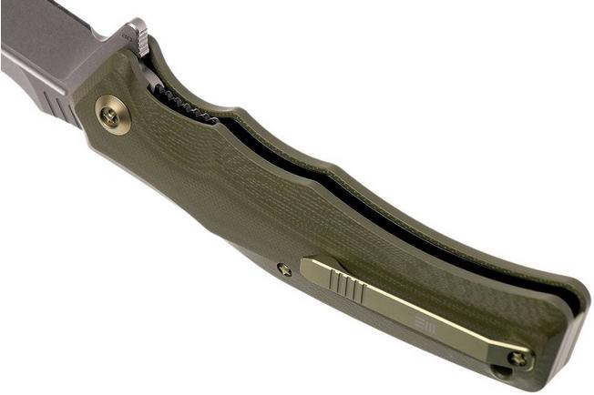 Bild für WE Knife 709B Thraex Taschenmesser, Green G10, Stonewashed blade