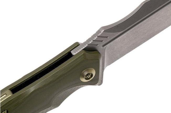 Bild für WE Knife 709B Thraex Taschenmesser, Green G10, Stonewashed blade