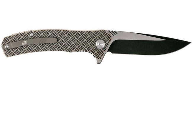 Bild für WE Knife 711D Blitz Taschenmesser, tan-black G10