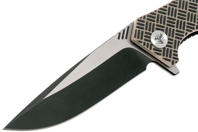 Bild für WE Knife 711D Blitz Taschenmesser, tan-black G10