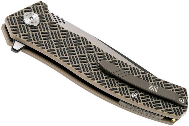 Bild für WE Knife 711D Blitz Taschenmesser, tan-black G10