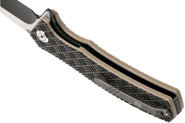 Bild für WE Knife 711D Blitz Taschenmesser, tan-black G10