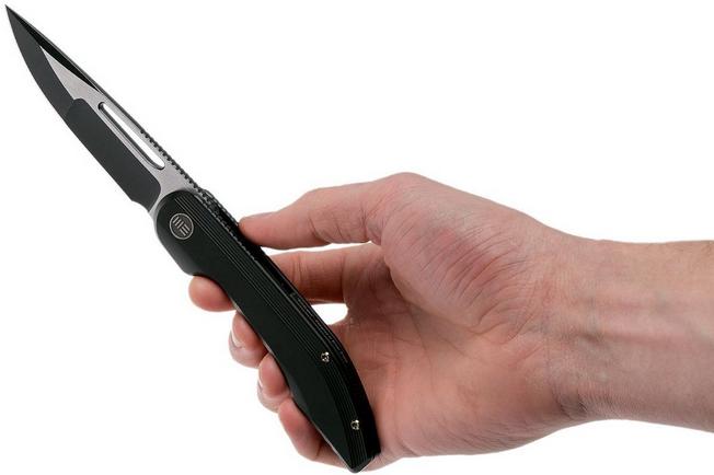 Image pour WE Knife Slipstream WK714D couteau, black, black blade, Simon Crafts design