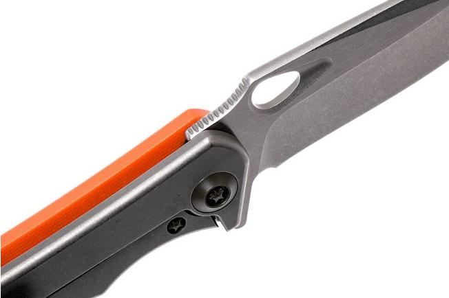 Bild für WE Knife 715B Ignition, Orange G10, Stonewashed Blade, Taschenmesser