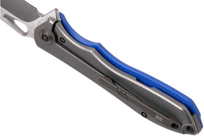 Bild für WE Knife 715D Ignition, Blue G10, Stonewashed Blade, Taschenmesser