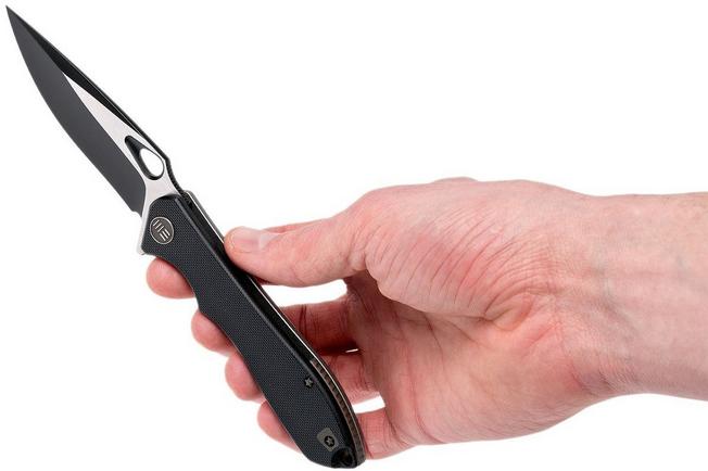 Afbeelding voor WE Knife 715E Ignition, Black G10, Two Tone Blade, zakmes