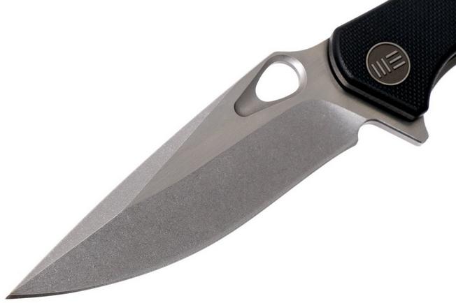 Bild für WE Knife 715F Ignition, Black G10, Stonewashed Blade, Taschenmesser