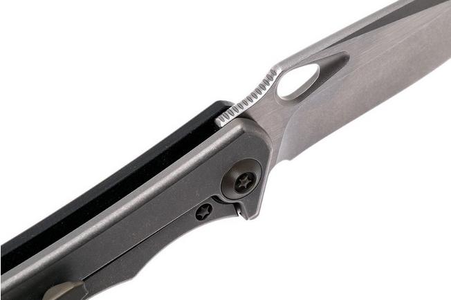 Bild für WE Knife 715F Ignition, Black G10, Stonewashed Blade, Taschenmesser