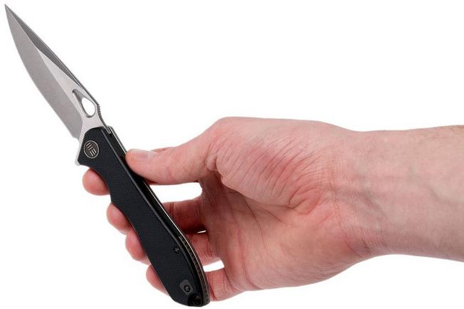 Bild für WE Knife 715F Ignition, Black G10, Stonewashed Blade, Taschenmesser
